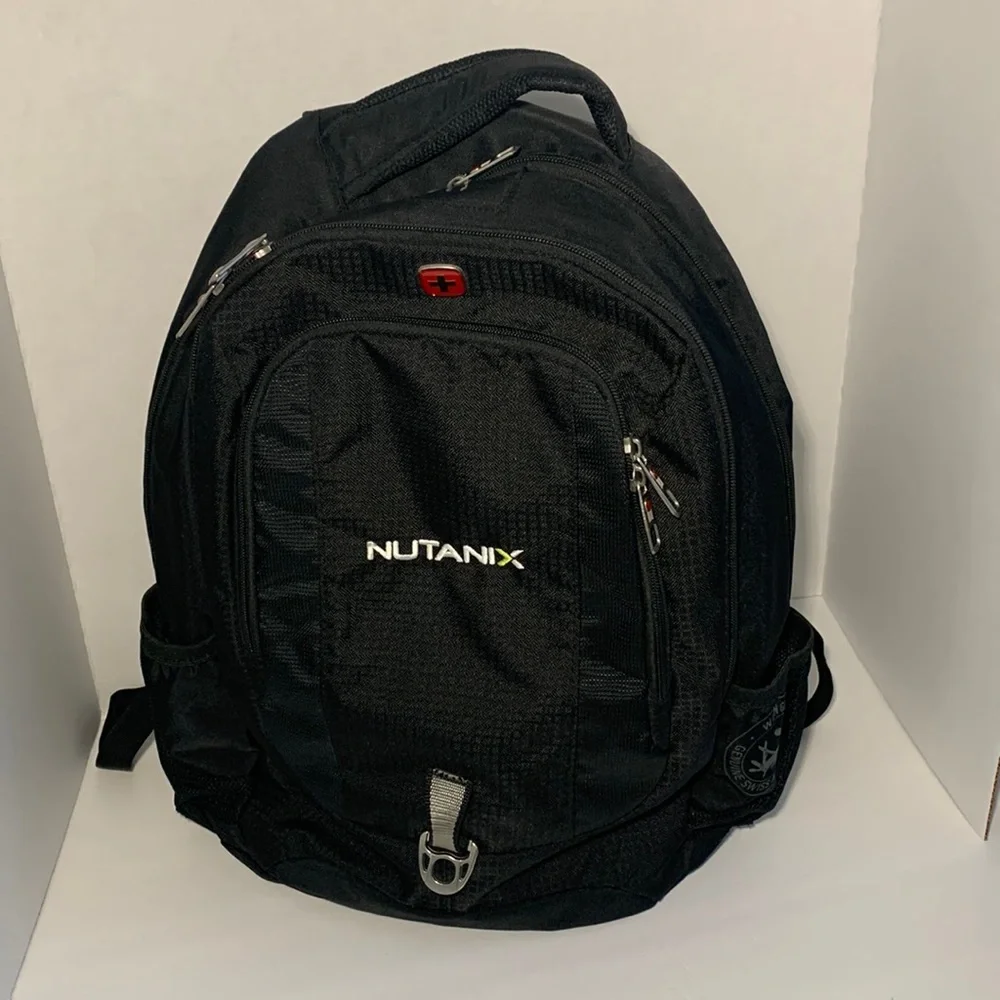 Wenger Swiss Army Backpack Laptop/Tablet Black Nutanix Logo Travel School Hiking